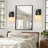 Bathroom Lighting Fixtures: 1-Light Bathroom Vanity Light Over Mirror with Clear Glass Shade, Wall Lamp for Mirror (Set of 2)-86851829-92982137