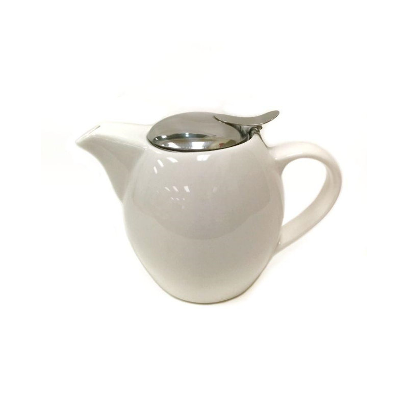 Théière en porcelaine perle Attleborough, Blanc, Verre à gin