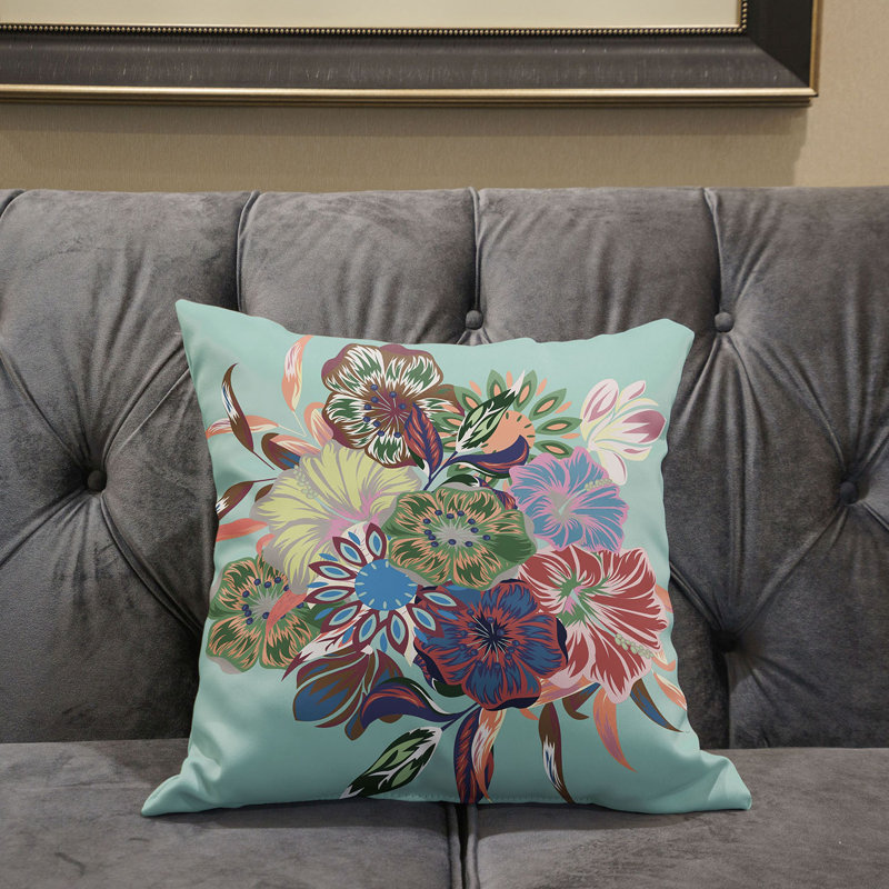 Housse et insert de coussin décoratif intérieur / extérieur en mélange de polyester, 20 po x 20 po