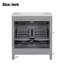 Meuble-lavabo de 30 po avec lavabo en céramique, armoire de salle de bain simple grise moderne avec 2 portes et une tablette, portes à fermeture douce