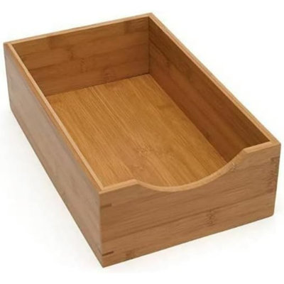 Boîte de rangement en bambou pour les épices et les articles de cuisine, la lingerie, les petits outils et les gadgets
