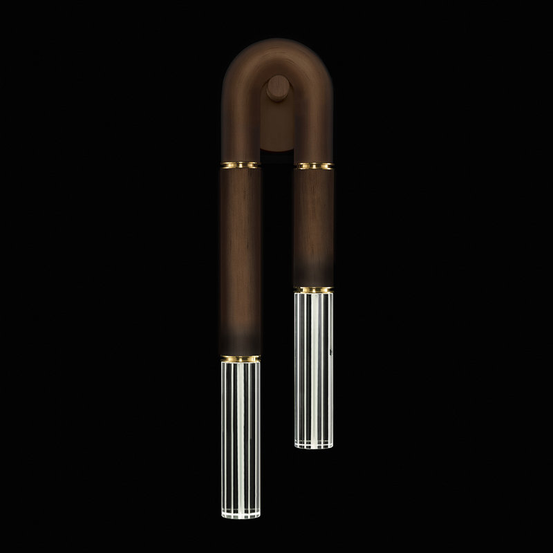 Antonia LED Flush Mounted Sconce, Bronze/Brass