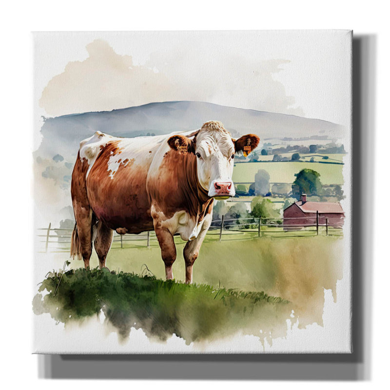«Herefordshires Finest» par The Golden Valley, art mural sur toile, H 12 po x l 12 po x P 0,75 po
