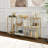 Anishia 52'' Glass Top Console Table-653842200