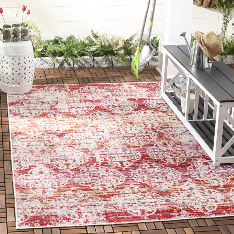 Griffeth Performance Geometric Indoor/Outdoor Area Rug, Rectangle 8' x 10'