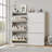 18 Pair Shoe Cabinet With 3 Flip Drawers And Adjustable Shelves, Shoe Organizer For Entryway Hallway, White-2011126694