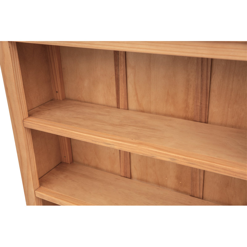 Middlebrook 120cm H Standard Bookcase, 120cm H x 89cm W x 25cm D, Light Wood