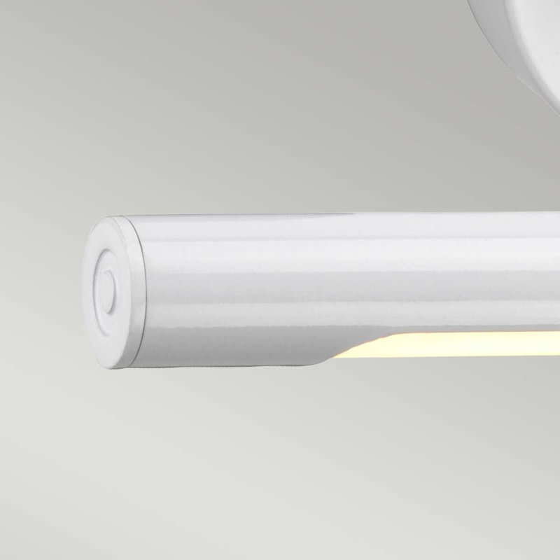 Alton 1 -Light Hardwired Dimmable LED Wall Mounted Picture Light, 16.1 cm H x 38.8cm W x 20.5cm D, White