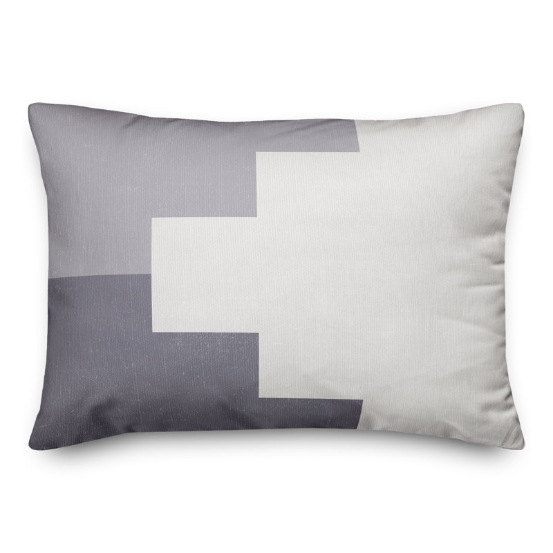 Abstract Outdoor Throw Pillow, Blue