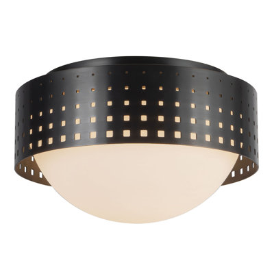 Astoria 10-in Urban Bronze Flush Mount