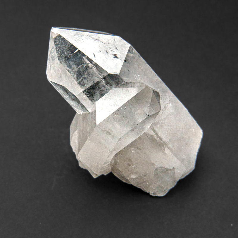 Véritable grappe de cristal de quartz transparent du Brésil (407,1 grammes)