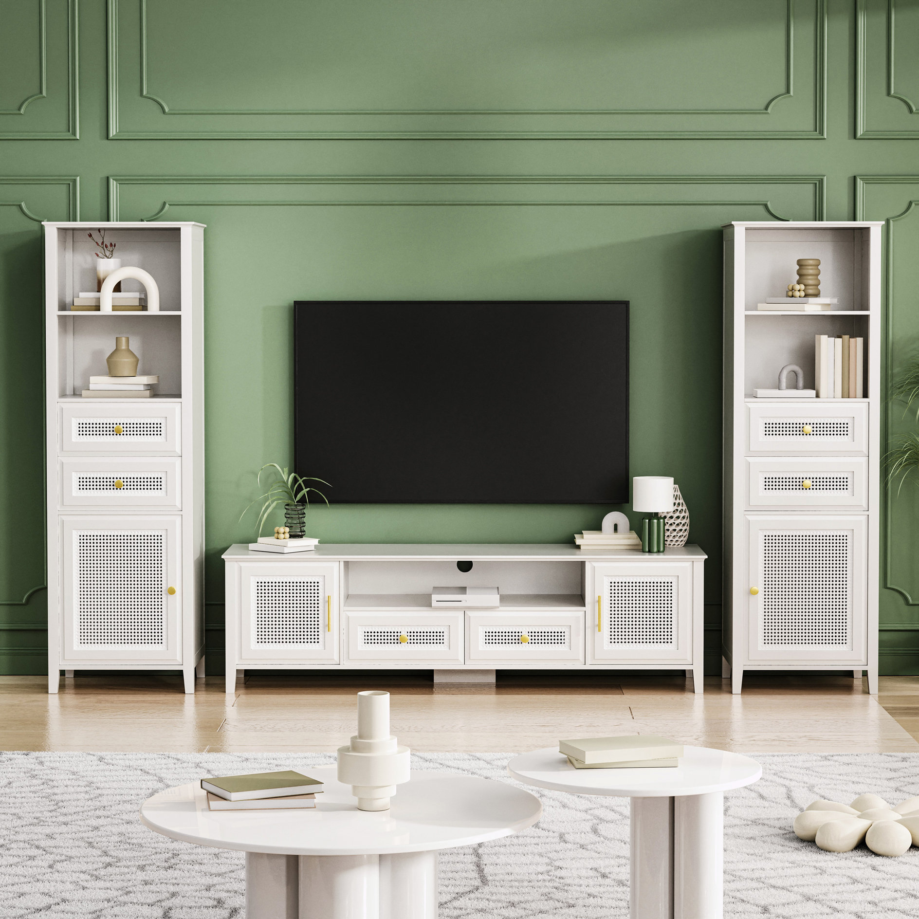 Rosecliff Heights Chambless 114'' Media Console | Wayfair