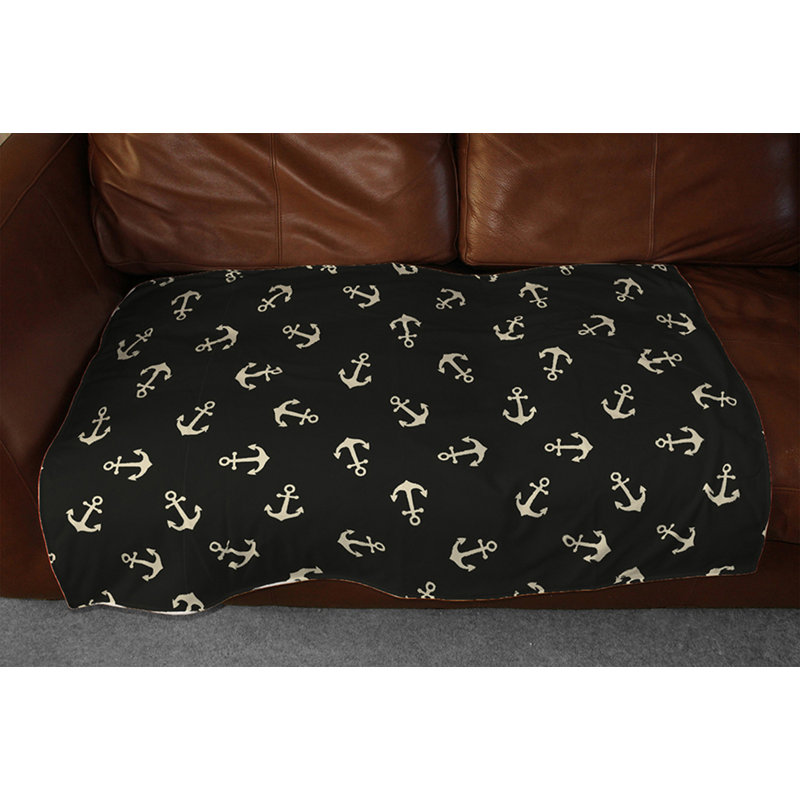 Couverture en toile d’ancrage, Noir, 65 po x 80 po
