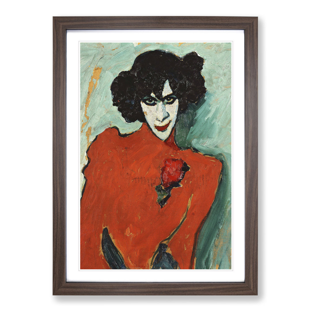 Portrait of the Dancer by Alexej Von Jawlensky - Framed Print