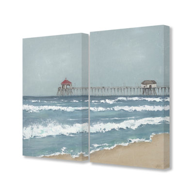 «Fishing Pier Beach Diptych», impression