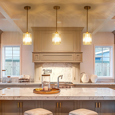 3 Pack Crystal Pendant Lighting For Kitchen Island