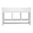 Bath Shelf With Towel Bar, Open Shelves, And Storage Space For Bathroom Items, White