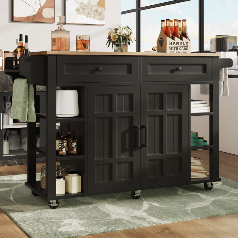 Kitchen Island, Black