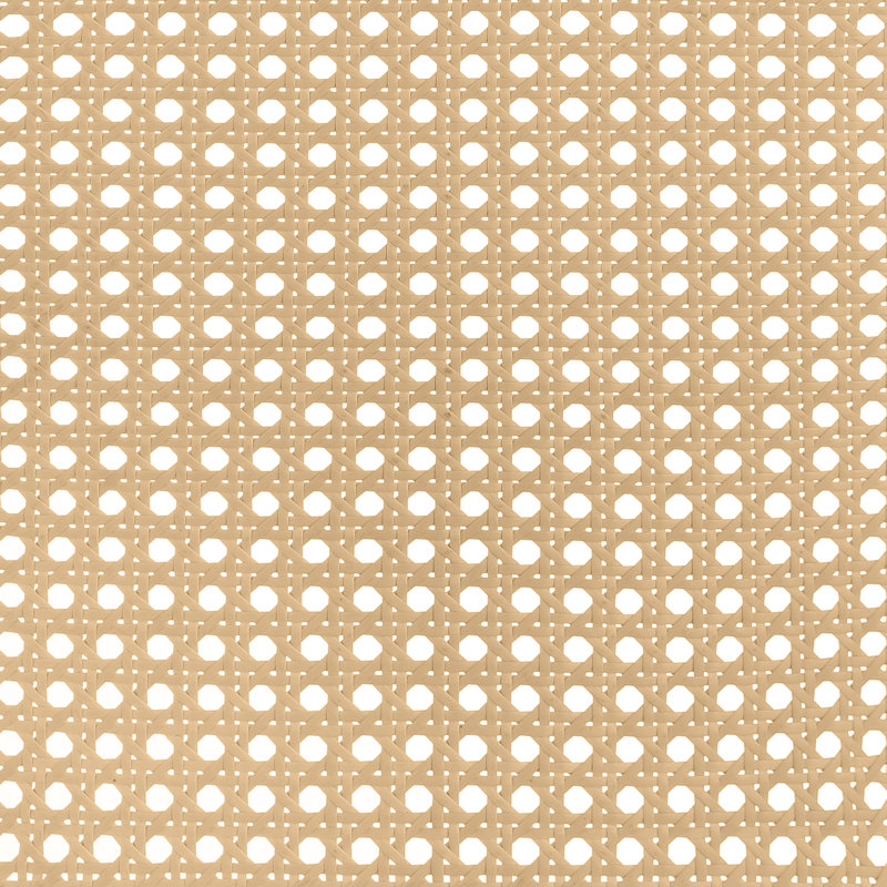 Begic Open Cane Webbing Metal Bed, Antique White, King
