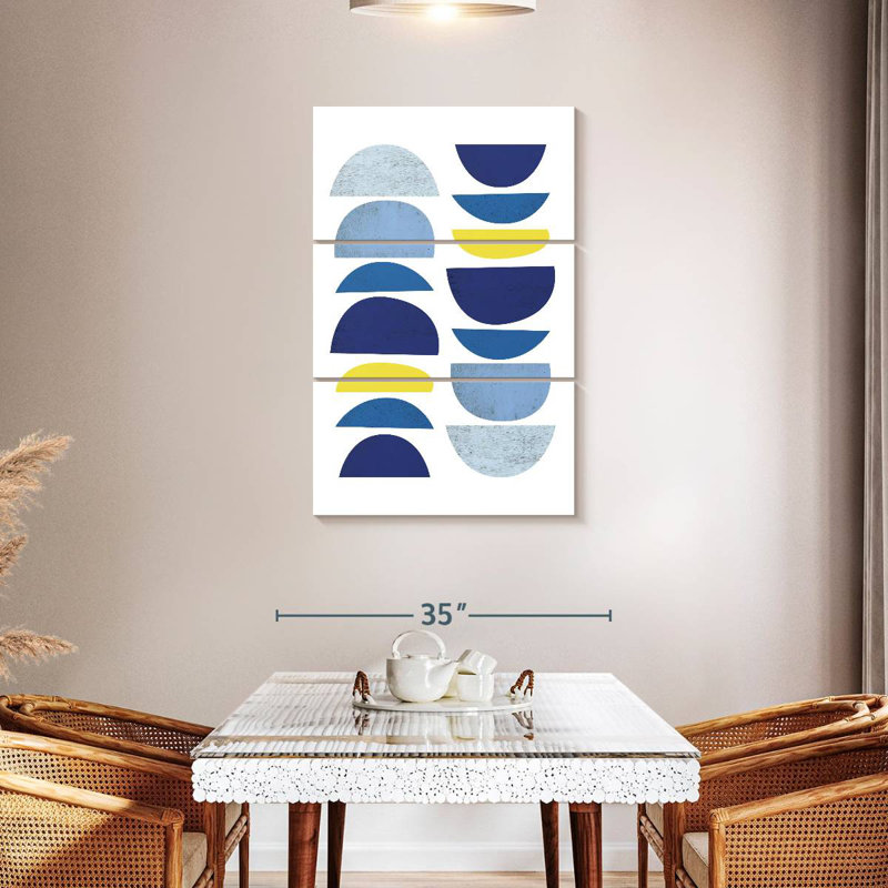 Avery Blue Yellow Modern I, 45" H x 28" W