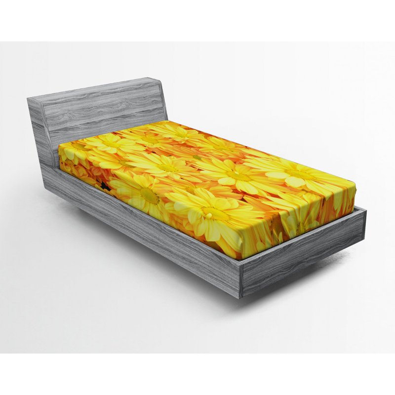 Drap-housse floral, Drap-housse de taille simple
