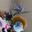Ornements de fleurs simulées