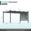 Pergola en aluminium avec auvent Aoodor-97922607-86865222