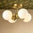 Stauton Bonyu Modern Glass Bubble Flush Mount