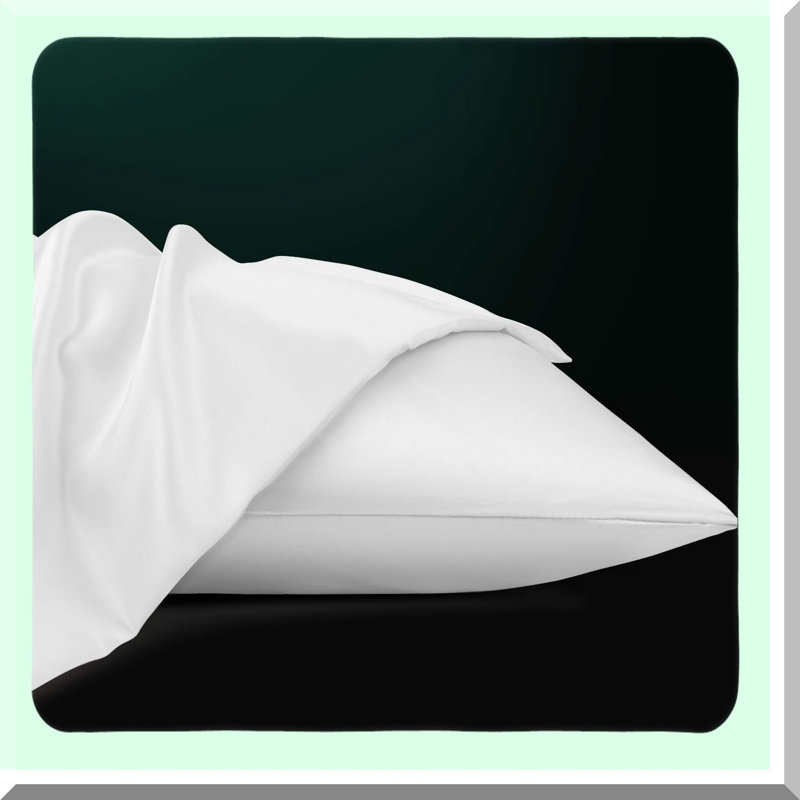Luxury Hair-Safe Zippered Pillowcase Set - Queen Size, Hidden Zipper, Pure White - 20x30 Inches - Pack of 2 - Soft & Smooth Fabric - Bedding Essential