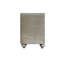 Table de chevet en velours beige Lucienne