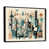 Toile avec cadre flottant noir