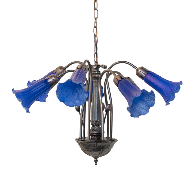 Hildigard 7 - Light Chandelier, Blue