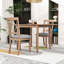 Ensemble de table de salle à manger 3 pièces peu encombrant avec abattants et chaises rembourrées pour petite place-464415066-464415069
