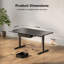 Adjustable Height Steel Standing Desk with Built-In Electrical Outlet-589867480-589867485