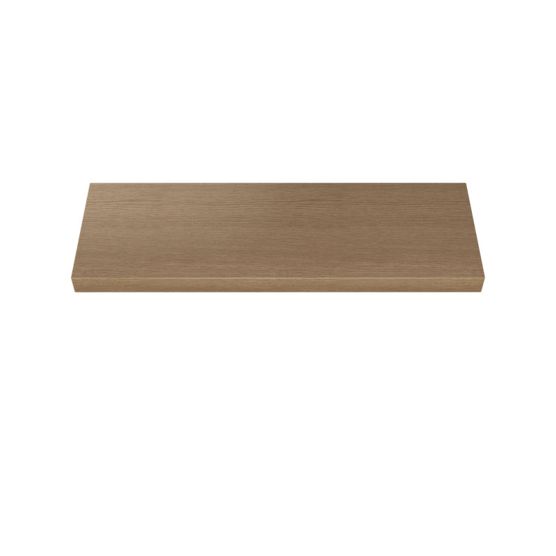 Rift White Oak Floating Shelf, Oak Wood