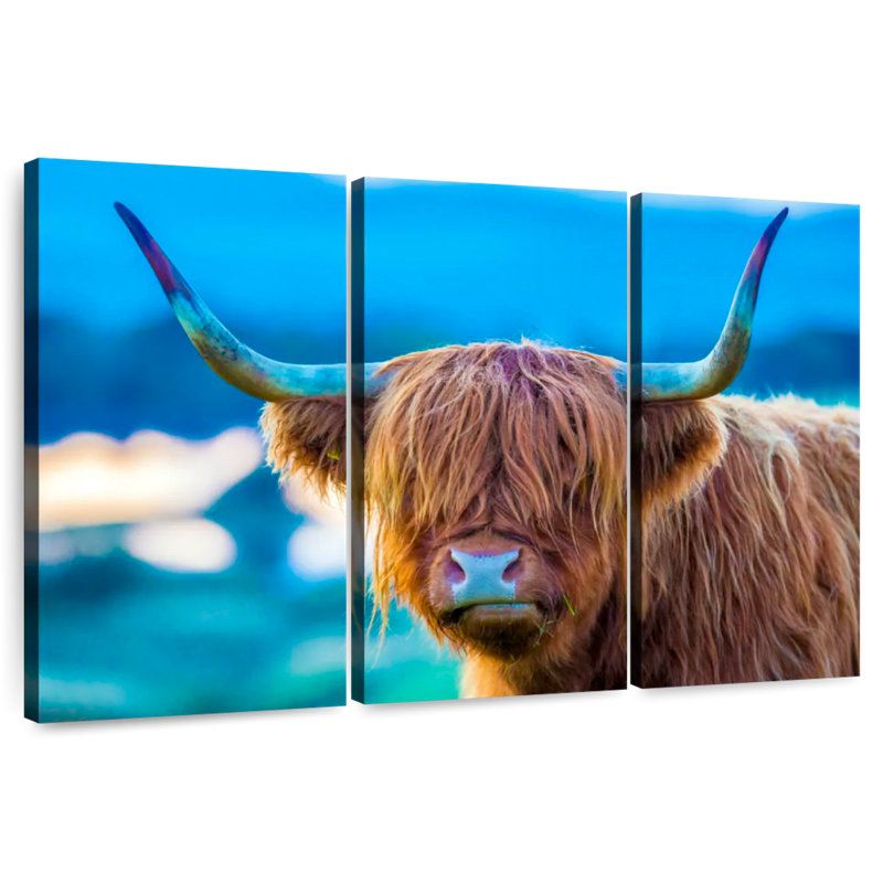 Brampt Shaggy Cow, 48" H x 74" W