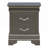 Sleek Metallic Black Nightstand With Drawers-22725986