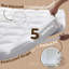  5-Inch(12.5Cm) Deep Duck Feather Mattress Topper – Proof T233 Cotton Cover Bed Cushioning-1310725101