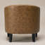 Fauteuil demi-tonneau capitonné en similicuir de 29 po Oscar-1556755681
