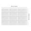 14cm W x 28cm L Aluminum Peel and Stick Subway Tile
