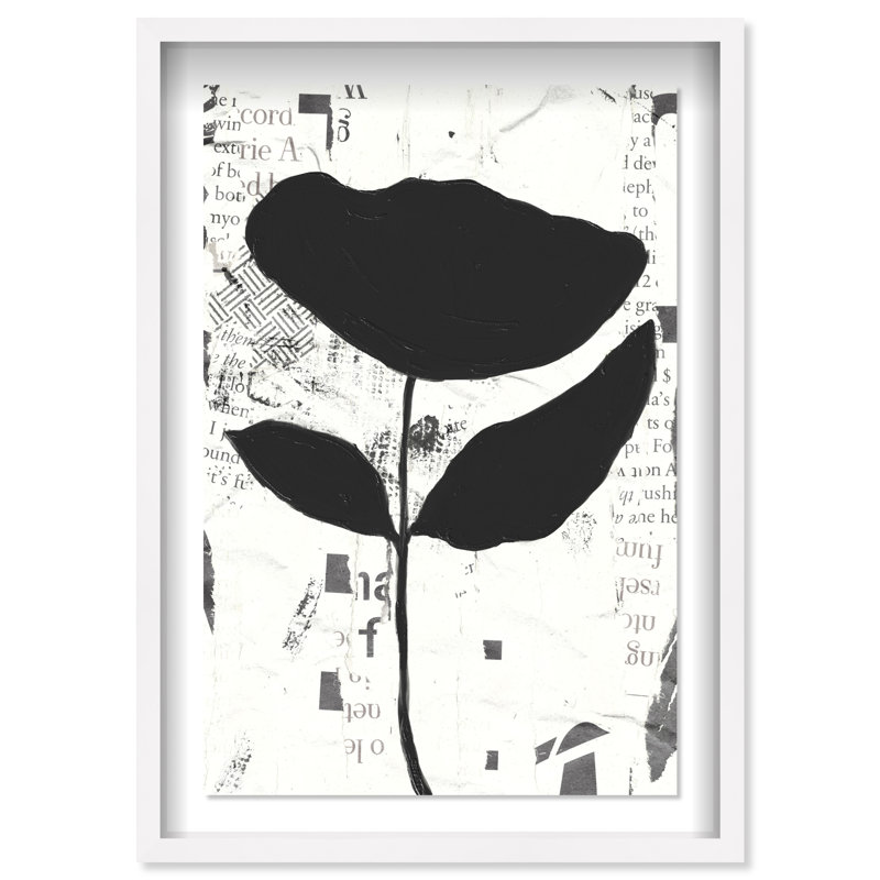 Single Tulip Print by Oliver Gal, 55.5"H x 37.5"W, White Shadowbox