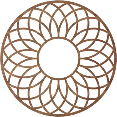 Médaillon de plafond en bois ajouré Cannes