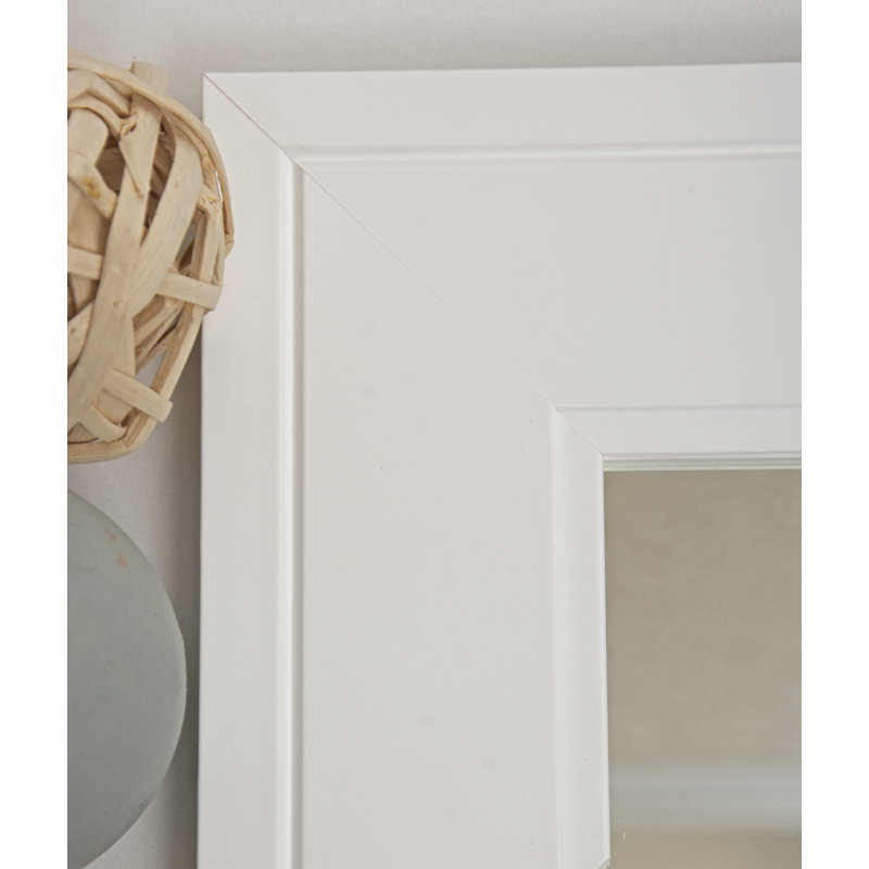 Miroir Canonero, 71 po x 32 po, Blanc mat
