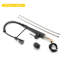 Robinet de cuisine commercial noir mat avec douchette rétractable et tête d'arrosage magnétique