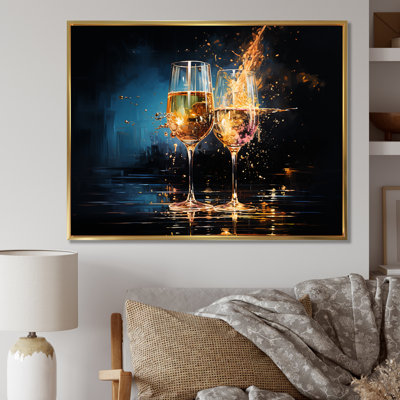«Wine Claret Brillance Cheers - Wine», art mural