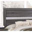 Lit double gris avec fonctionnalité de rangement - Bois d'ingénierie pour l'organisation de la chambre à coucher et la fonction pratique