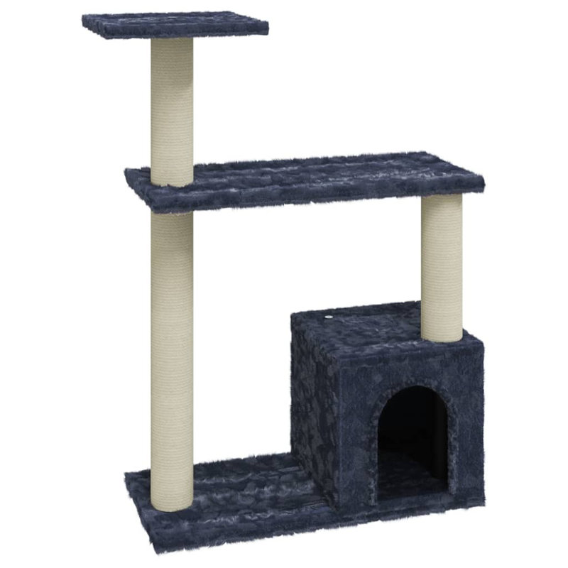 70cm H Cat Tree, Dark Grey