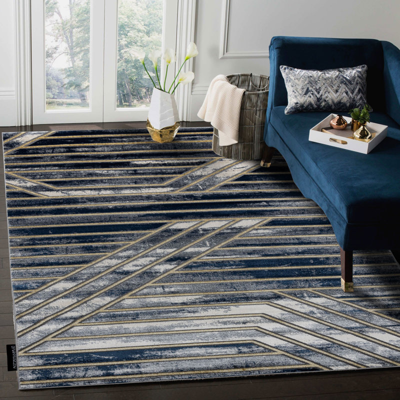 Geometric Area Rug, Rectangle 160 x 220cm