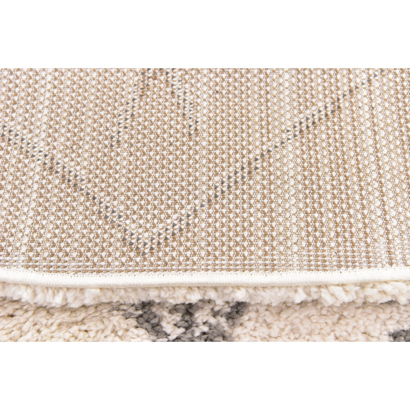 Tapis Jonnye Southwestern, Crème, crème, Rectangle 7 pi 10 po x 10 pi