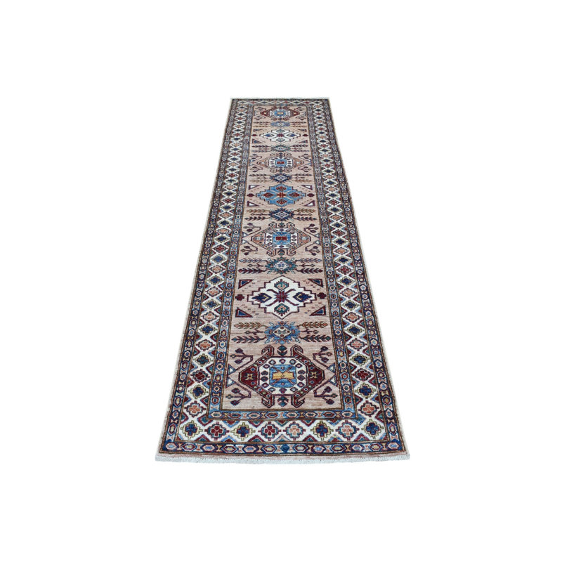 Tapis de couloir 2 pi 7 po x 9 pi 8 po en laine pure brun clair super Kazak 3FB4059D08084D9A89397C268A5BCABD